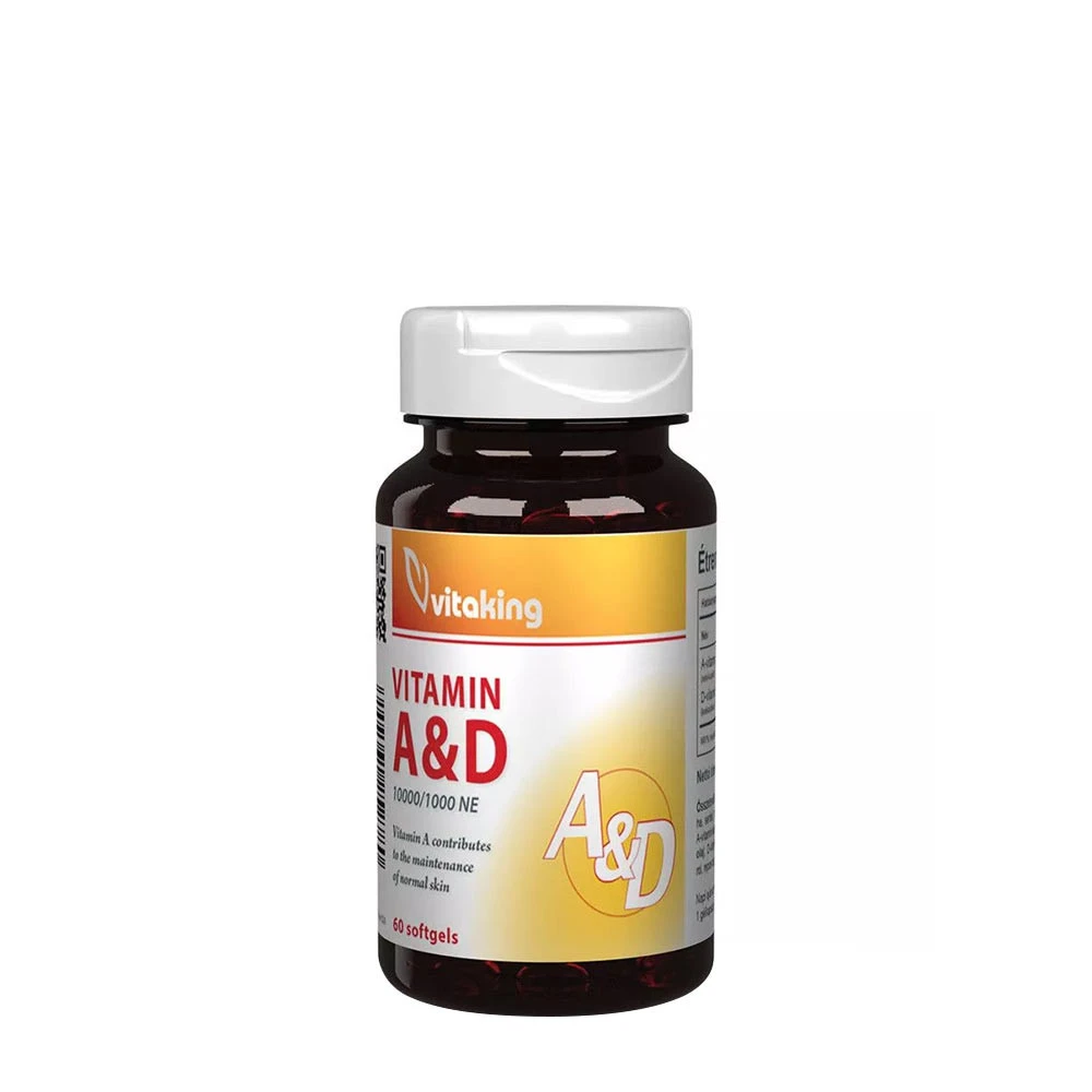 Vitaking - Vitamin A&D, 10 000/1 000 IU, 60 mjukkapslar