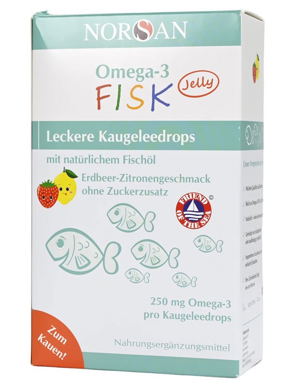 Norsan - Omega-3 Fisk Jelly, 45 gummibjörnar