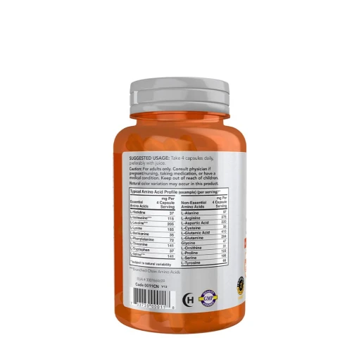 NOW - Amino Complete, 21 aminosyror och B6 - Bild 2