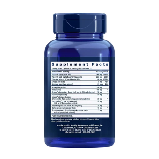Life Extension - Anti-Alcohol Complex, 60 kapslar - Bild 2
