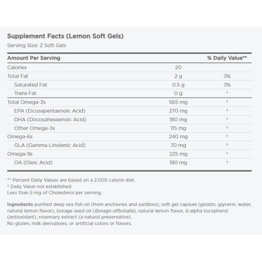 565mg Lemon - 180 softgels