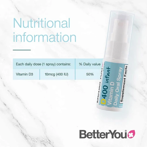 BetterYou - DLux Infant Dagligt Vitamin D Munspray, 15 ml - Bild 2