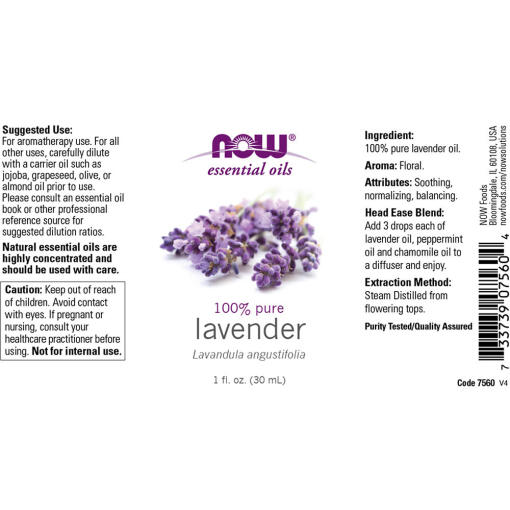 Lavender Oil 100% Pure - 30 ml.