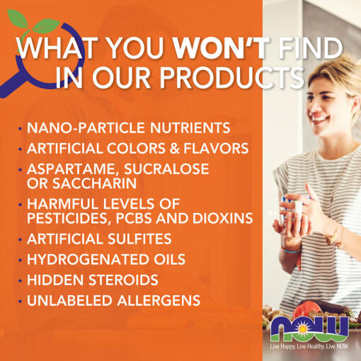 NOW Foods - Glukosamin & MSM Vegetarisk, 120 kapslar - Bild 3