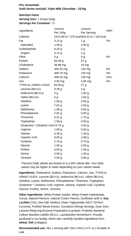 tredobbelt mælkechokolade - 2270g