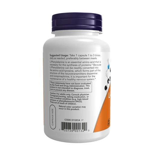 NOW - L-Fenylalanin, 500 mg - Bild 3