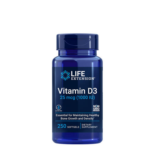 Life Extension - Vitamin D3 25 mcg (1000 IU) (250 Softgels)