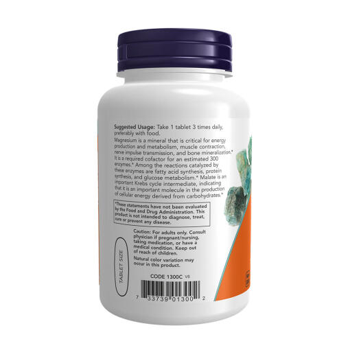 NOW - Magnesiummalat, 1000 mg - Bild 3