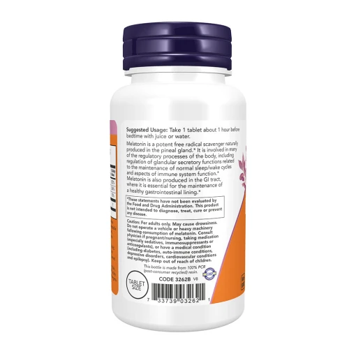 NOW - Melatonin, 1 mg - Bild 3