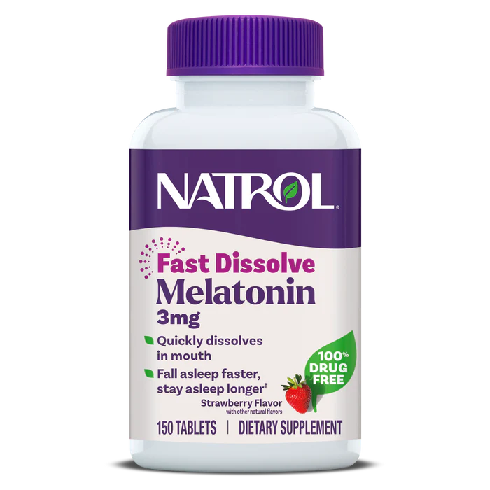 Natrol - Snabblösande Melatonin, 3 mg, 90 tabletter