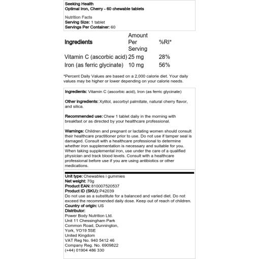 Kirsebær - 60 tyggetabletter