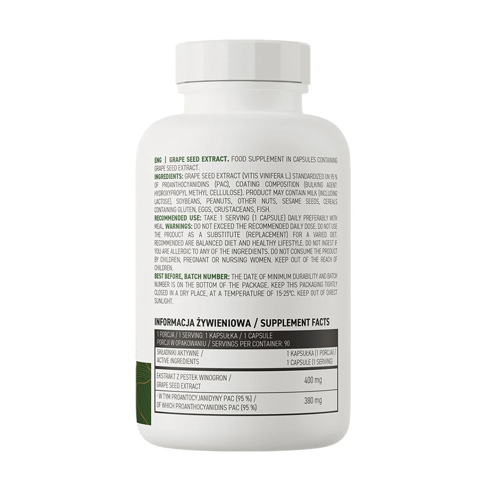 OstroVit - Druvkärnextrakt Vege, 90 kapslar - Bild 2