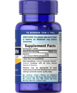 Puritan's Pride - Melatonin, 3 mg, 120 tabletter