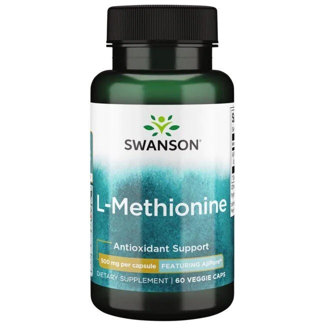 SWANSON AjiPure L-metionina 500mg 60kaps