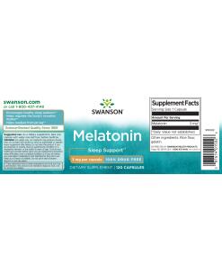 Swanson - Melatonin, 3 mg - 120 kapslar