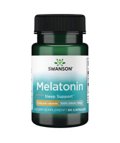 Swanson - Melatonin, 3 mg, 60 kapslar