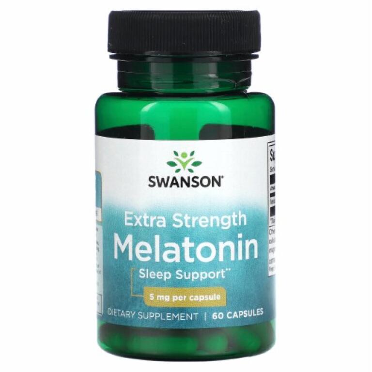Swanson - Melatonin, 5 mg, 60 kapslar