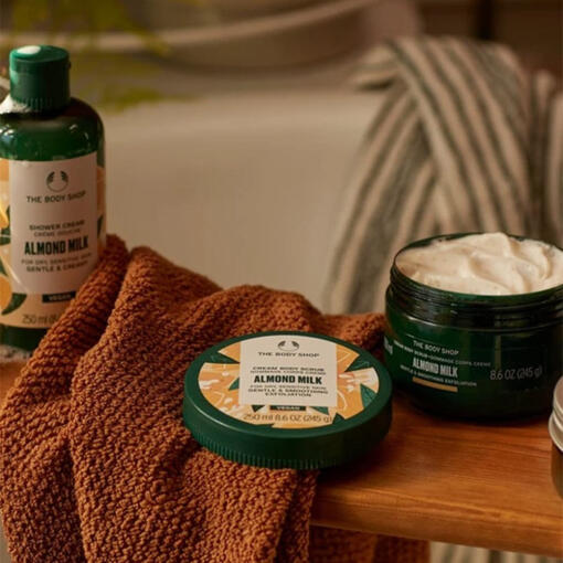 The Body Shop - Mandelmjölksduschkräm, 250 ml - Bild 3