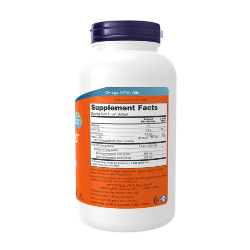 NOW - Ultra Omega 3-D med Vitamin D-3, 180 mjukkapslar - Bild 2