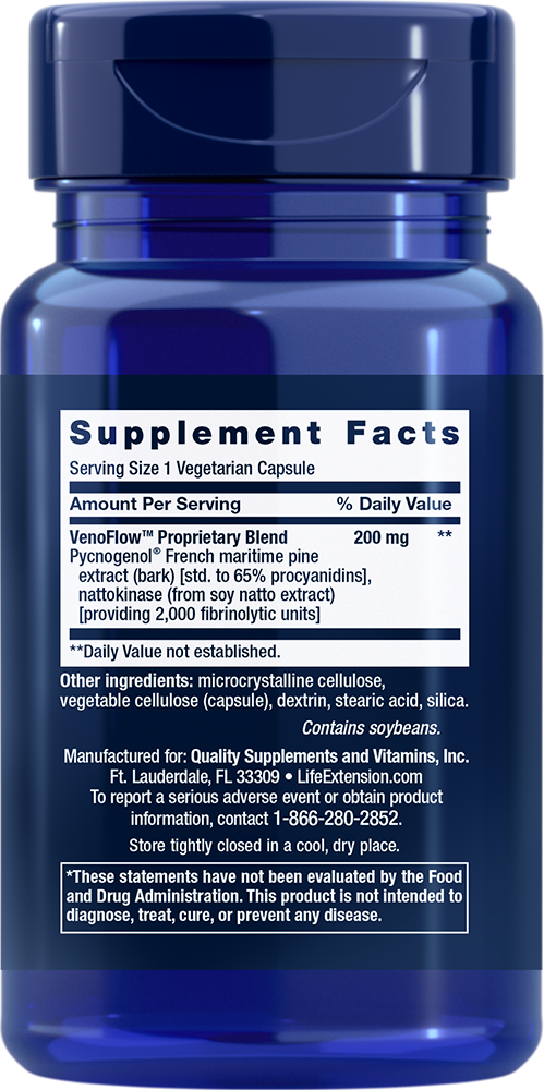 Life Extension - VenoFlow, 30 kapslar - Bild 2