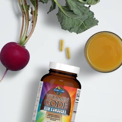 Garden of Life - Vitamin Code Raw Kombucha, 60 veganska kapslar - Bild 11