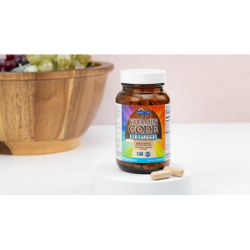 Garden of Life - Vitamin Code Raw Kombucha, 60 veganska kapslar - Bild 7