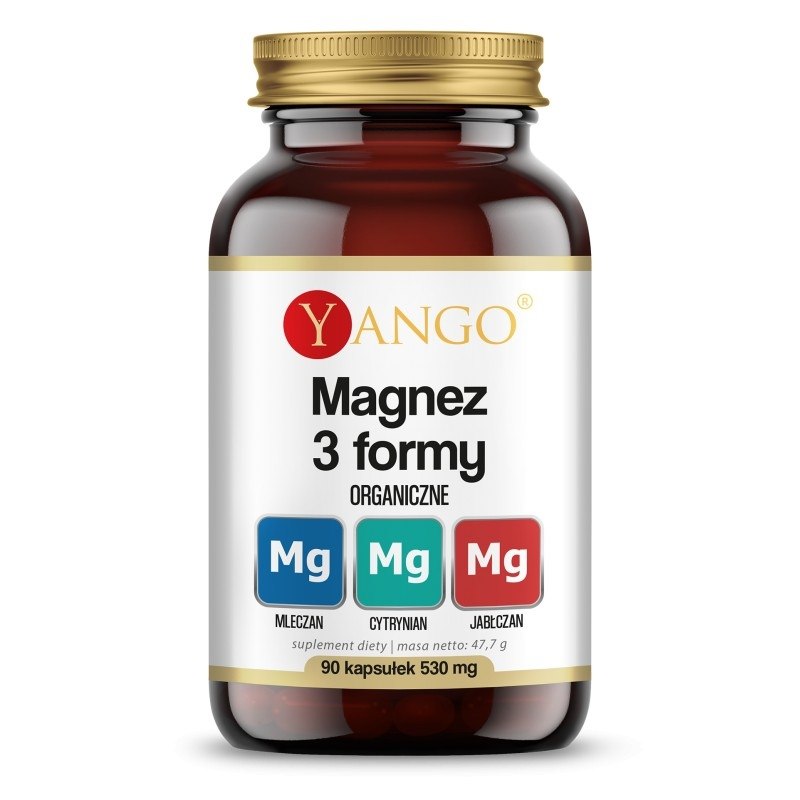 Yango - Magnesium i tre former, 90 kapslar