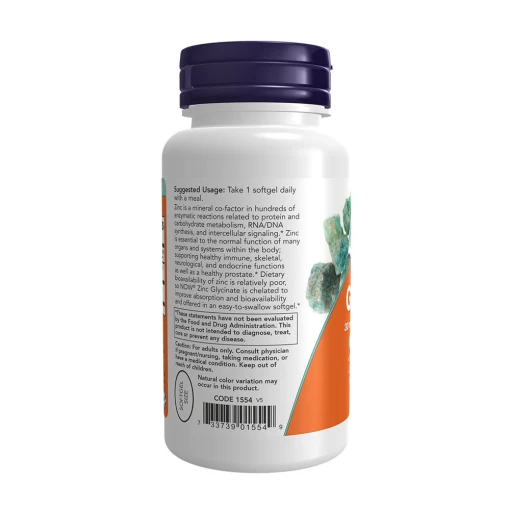 NOW - Zinkglycinat, 30 mg - Bild 3