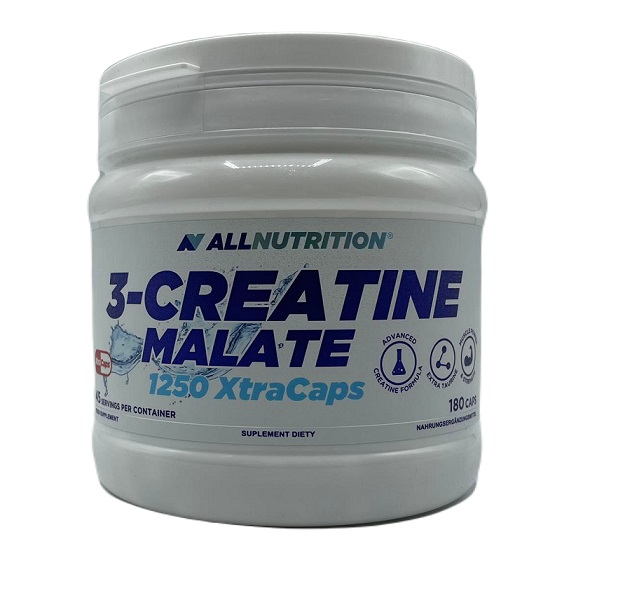Allnutrition - 3-Creatine Malate 1250 XtraCaps, 180 kapslar | HälsokostKreatintillskott | Apoteka