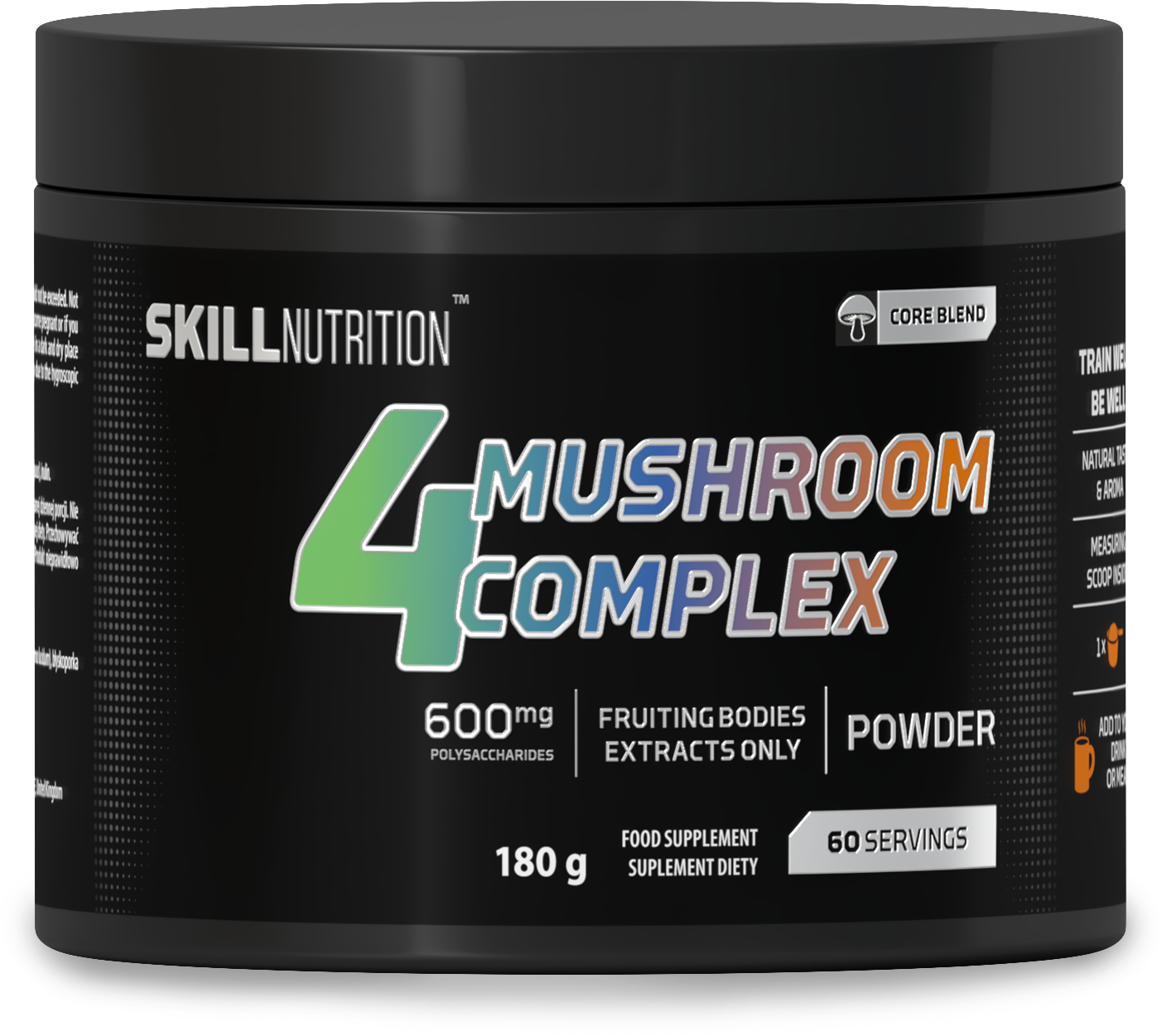 Skill Nutrition - 4 Svampkomplex, 180g