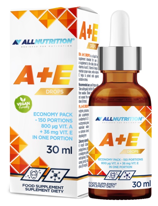 Allnutrition - A + E Droppar, 30 ml | Vitaminer och mineralerHälsa och välbefinnandeHälsokost | Apoteka
