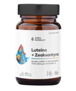 AURA HERBALS Lutein + Zeaxanthin + Vitamin A (60 caps)