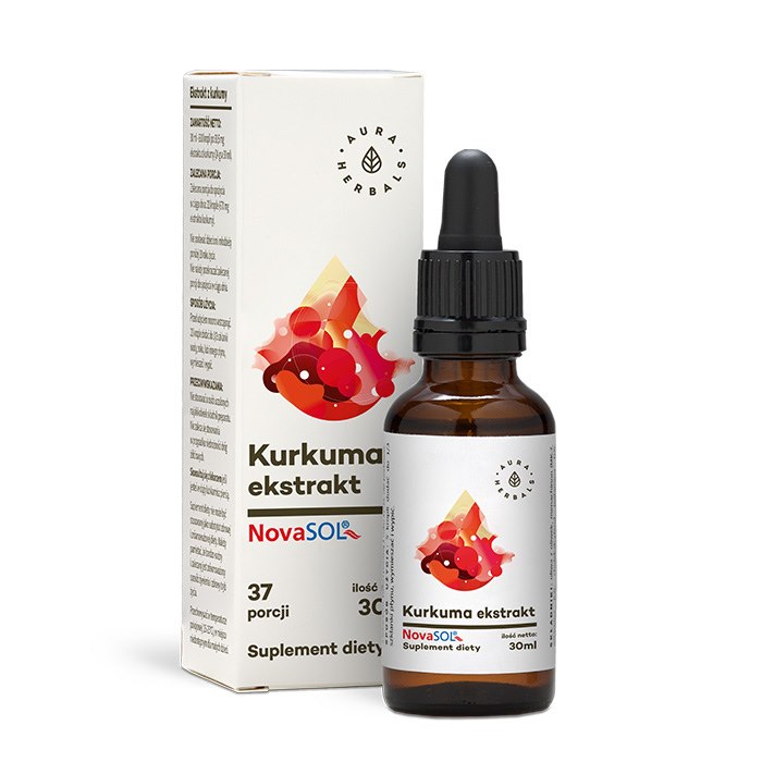 Aura Herbals - Gurkmejaextrakt med Kurkumin, 30 ml | Vitaminer och mineralerGurkmeja | Apoteka