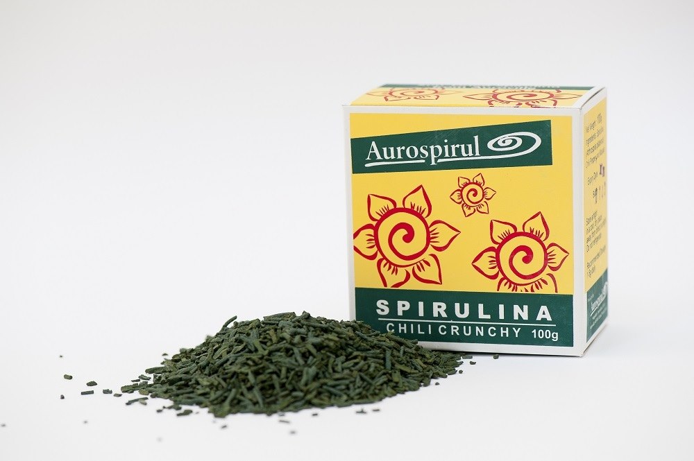 Aurospirul - Spirulina Chili Crunchy, 100 g | Vitaminer och mineralerSpirulina | Apoteka
