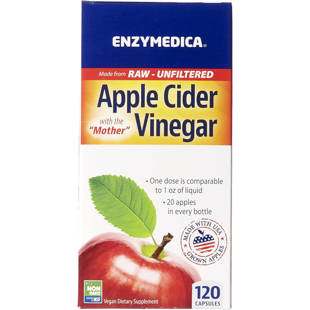Enzymedica - Äppelcidervinäger, 120 kapslar - Bild 2