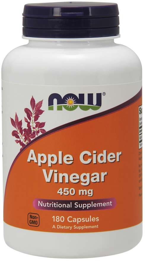 NOW - Äppelcidervinäger, 450 mg | Vitaminer och mineralerHälsokostVeganska produkter | Apoteka