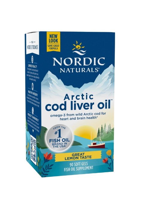 Nordic Naturals - Arctic Torskleverolja, 750 mg Citron - 90 kapslar | Vitaminer och mineralerHälsa och välbefinnandeHälsokost | Apoteka
