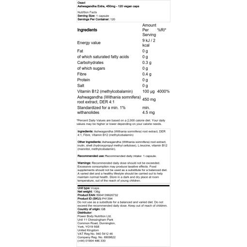 450 mg - 120 veganske kapsler