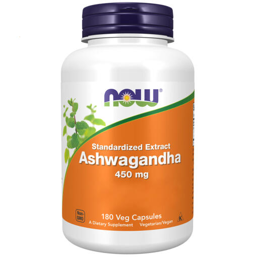 NOW - Ashwagandhaextrakt, 450 mg - 180 vegetabiliska kapslar - Bild 4