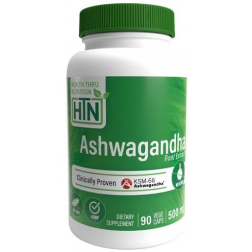 Health Thru Nutrition - Ashwagandha KSM-66, 500 mg - 90 vegetabiliska kapslar - Bild 3