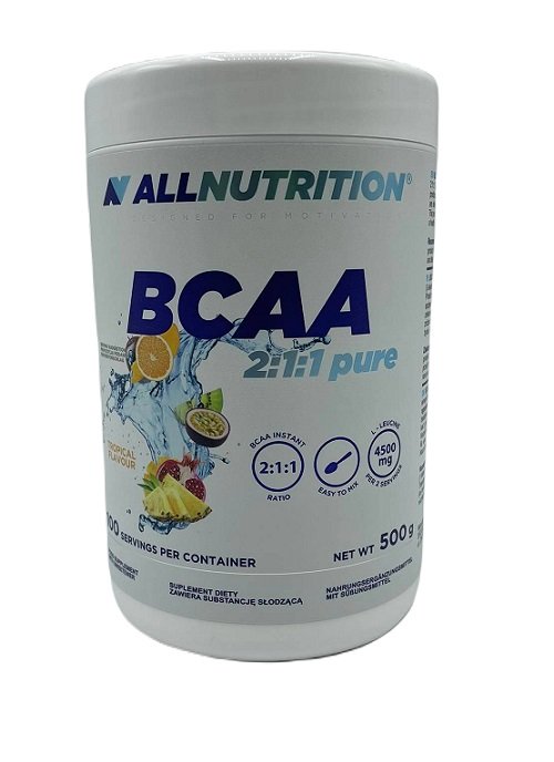 Allnutrition - Ren BCAA 2:1:1, 500 gram | Aminosyror och BCAAHälsokostBCAA och EAAFitness och träning | Apoteka