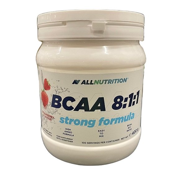 Allnutrition - BCAA 8:1:1 Stark Formel, 400 gram | Aminosyror och BCAAHälsokostAminosyrablandningarBCAA och EAAFitness och träning | Apoteka