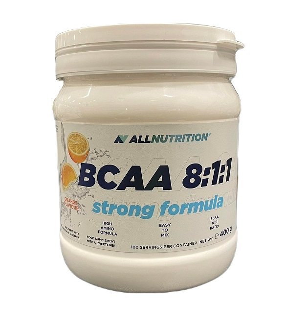 Allnutrition - BCAA 8:1:1 Stark Formel, Apelsin - 400g | Aminosyror och BCAAHälsokostAminosyrablandningarBCAA och EAAFitness och träning | Apoteka