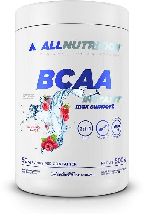 Allnutrition - BCAA Instant Max Support, Hallon - 500g | Aminosyror och BCAAHälsokostAminosyrablandningarBCAA och EAAFitness och träningGlutamin | Apoteka
