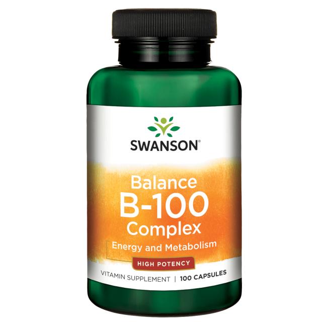 Swanson - Balance B-100 Complex, 100 kapslar | Vitaminer och mineralerHälsa och välbefinnandeEnstaka vitaminer | Apoteka