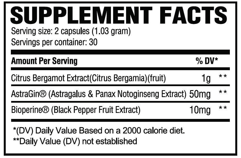 Revive - Bergamott, 60 vegetabiliska kapslar - Bild 2