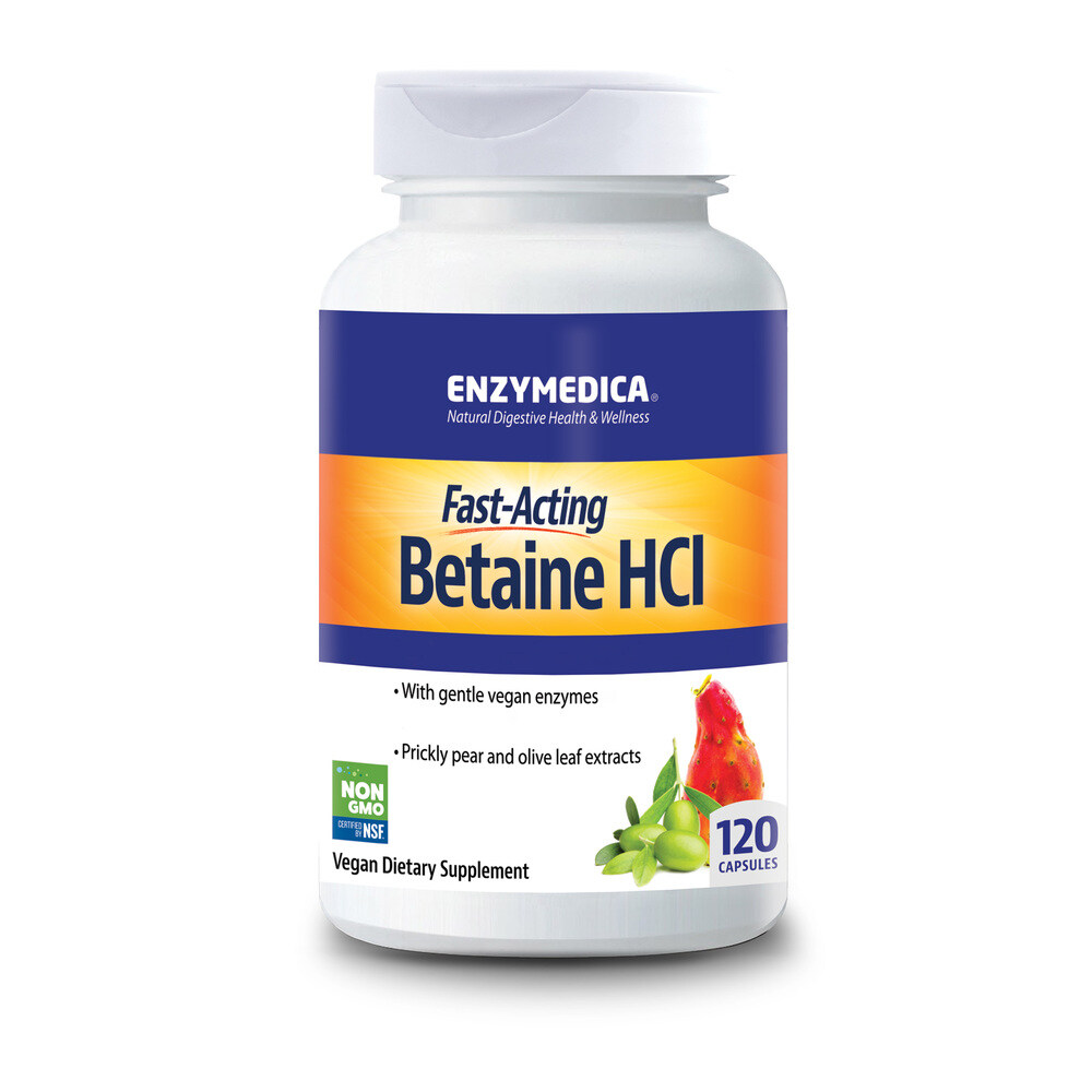 Enzymedica - Betaine HCl, 120 kapslar - Bild 4