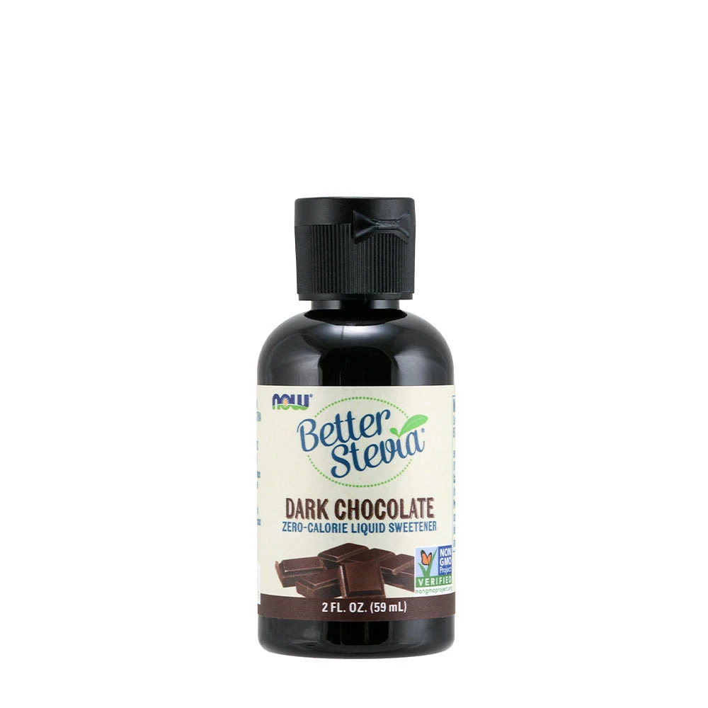 NOW - Better Stevia Flytande, Mörk Choklad - 59 ml | Vitaminer och mineralerHälsokostVeganska produkter | Apoteka