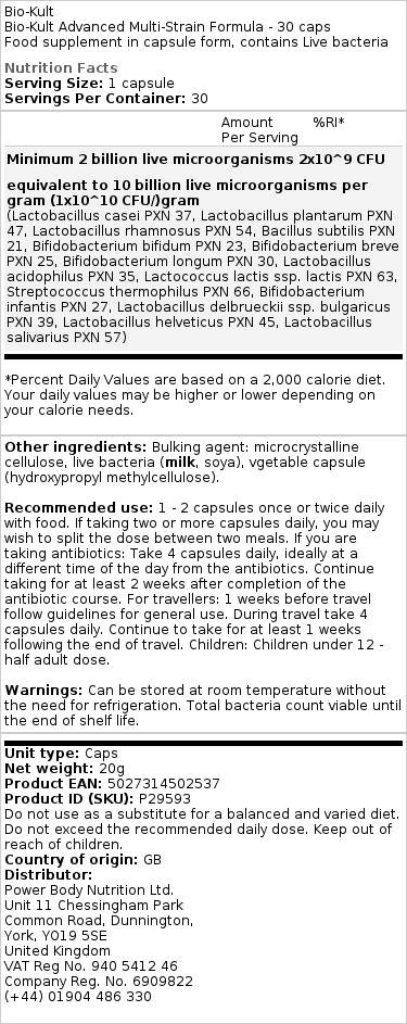 Bio-Kult Avancerad Multi-Stamsformel - 60 kapslar - Bild 2