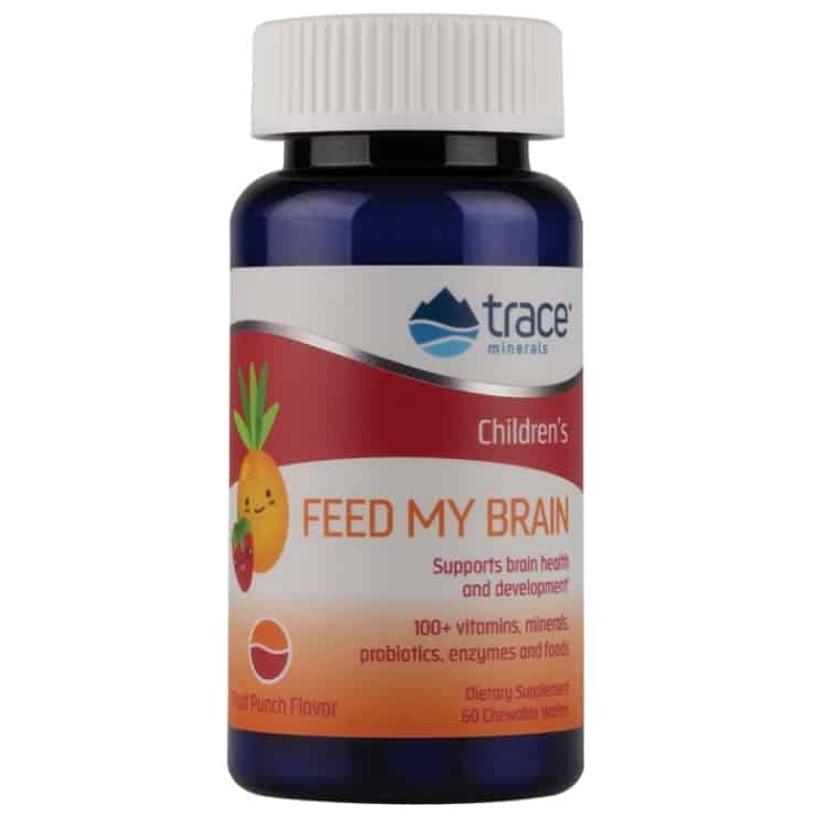 Trace Minerals - Feed My Brain för Barn, Fruktpunsch - 60 tuggtabletter | Vitaminer och mineralerHälsa och välbefinnandeHälsokostBørns sundhed | Apoteka